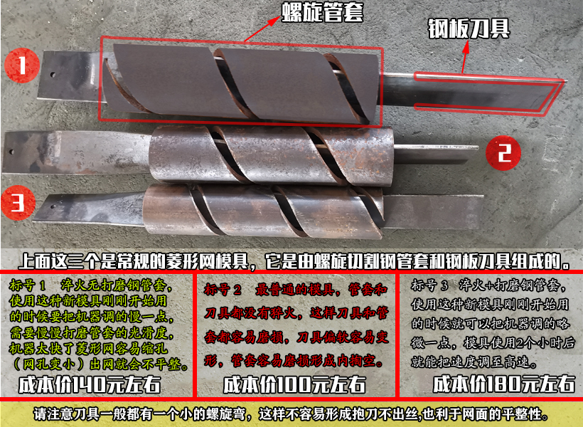 旭光勾花网机模具